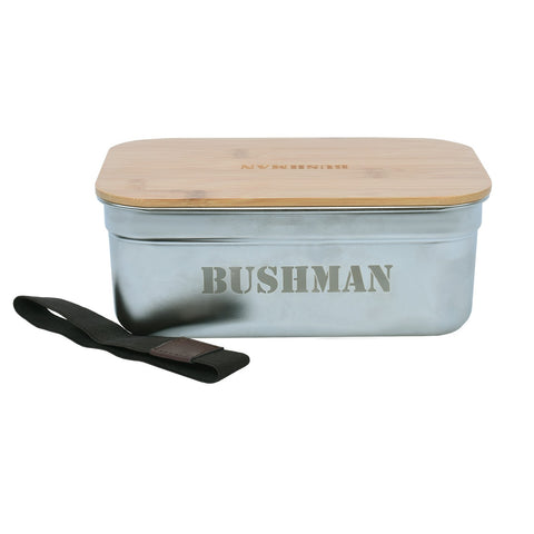 Сребърна кутия за храна UNI Bushman Lunch